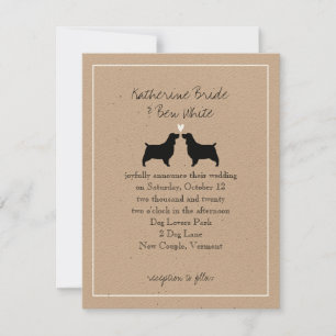 Invitation Carton d'invitation de mariage de Springer Spaniel