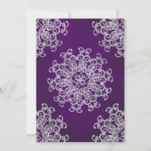 INVITATION CARTON D'INVITATION DE MARIAGE DE STYLE INDIEN VIO (Dos)