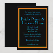 Invitation Carton d'invitation de mariage des Années folles (Devant / Derrière)