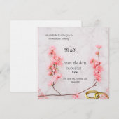 Invitation carton d'invitation de mariage d'hiver (Devant / Derrière)