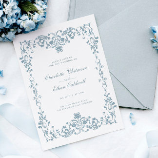 Invitation Carton d'invitation de mariage élégant à cadre bar