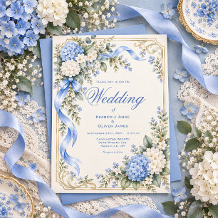 Invitation Carton d'invitation de mariage élégant à l'hortens