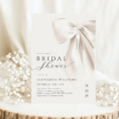 Invitation Carton d'invitation de mariage élégant avec nœud b