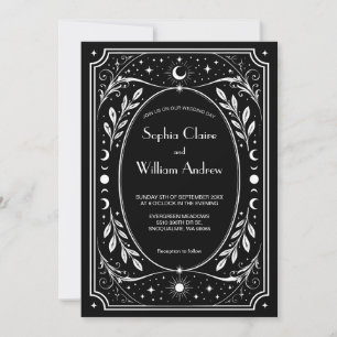 Invitation Carton d'invitation de mariage Elegant Gothic Taro