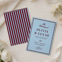 Carton d'invitation de mariage en Bourgogne et ble