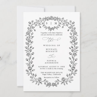 Invitation Carton d'invitation de mariage en ligne artistique