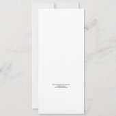 Invitation Carton d'invitation de mariage floral à chrysanthè (Dos)