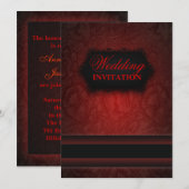 Invitation Carton d'invitation de mariage formel élégant en d (Devant / Derrière)