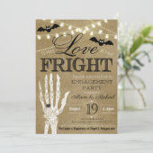 Invitation Carton d'invitation de mariage Halloween pour coup (Debout devant)