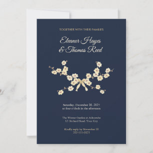 Invitation Carton d'invitation de mariage hivernal Winterswee