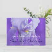 Invitation Carton d'invitation de mariage Iris Violet (Debout devant)