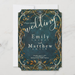 Invitation Carton d'invitation de mariage Majesté de la Terre
