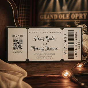 Invitation Carton d'invitation de mariage noir et blanc pour
