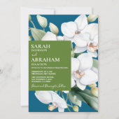 Invitation Carton d'invitation de mariage Orchidées blanches (Devant)