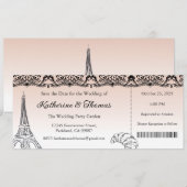 Invitation Carton d'invitation de mariage, Papeterie de maria (Devant / Derrière)
