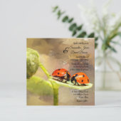 Invitation Carton d'invitation de mariage personnalisé pour c (Debout devant)