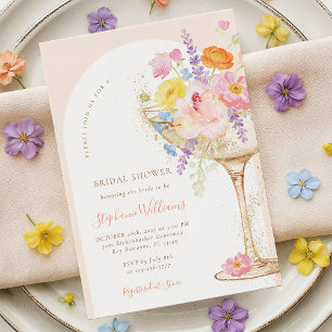 Invitation Carton d'invitation de mariage Petals & Prosecco A