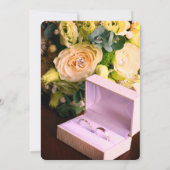 Invitation Carton d'invitation de mariage pour couple silhoue (Dos)