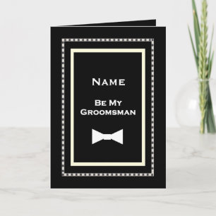 Invitation Carton d'invitation de mariage pour garçon d'honne