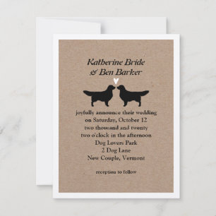 Invitation Carton d'invitation de mariage pour Retrievers d'O