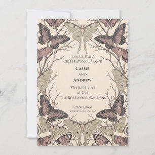 Invitation Carton d'invitation de mariage pour un jardin de s
