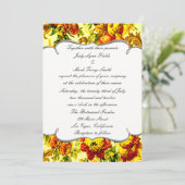 Invitation Carton d'invitation de mariage printanier (Debout devant)