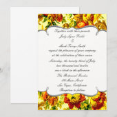 Invitation Carton d'invitation de mariage printanier (Devant / Derrière)