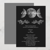 Invitation Carton d'invitation de mariage Triple Lune (Devant / Derrière)