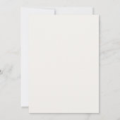 Invitation Carton d'invitation de mariage vert foncé minimal (Dos)