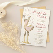 Invitation Carton d'invitation de mariage vintage bulles de b