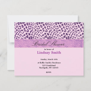 Invitation Carton d'invitation de mariage violet et rose