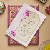 Invitation Carton d'invitation de Nikkah de luxe | Hydrangeas