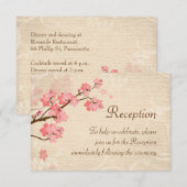 Invitation Carton d'invitation de réception beige clair Ceris (Devant / Derrière)