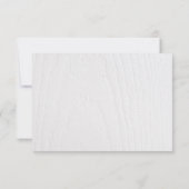 Invitation Carton d'invitation de réception de mariage fleuri (Dos)