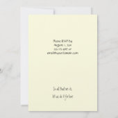 Invitation Carton d'invitation de réception de mariage vert e (Dos)