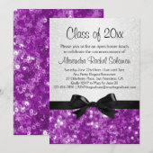 Invitation Carton d'invitation de remise de diplôme avec un n (Devant / Derrière)