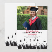 Invitation Carton d'invitation de remise de diplômes (Devant / Derrière)