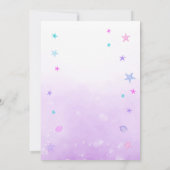 Invitation Carton d'invitation de sirène modifiable (Dos)