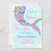 Invitation Carton d'invitation de sirène sous la mer (Devant)