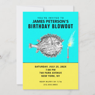 Invitation Carton d'invitation drôle pour l'anniversaire d'un