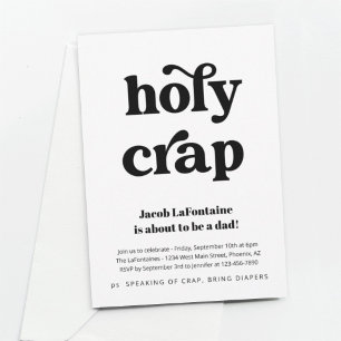 Invitation Carton d'invitation drôle pour une fête de couche 