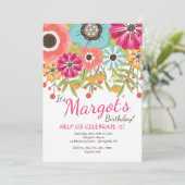 Invitation Carton d'invitation éclatant de couleurs (Debout devant)