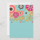 Invitation Carton d'invitation éclatant de couleurs (Dos)