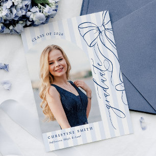 Invitation Carton d'invitation élégant bleu marine pour la re