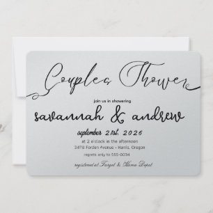 Invitation Carton d'invitation élégant classique pour la douc