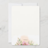 Invitation Carton d'invitation Elegant Pink Lilies 2 (Dos)