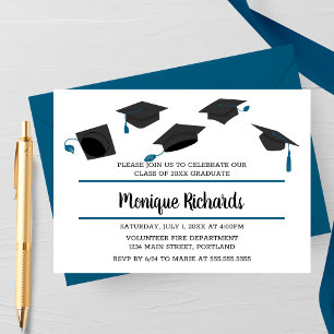 Invitation Carton d'invitation élégant pour fête de remise de
