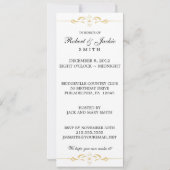 Invitation Carton d'invitation élégant pour la fête du 50e an (Dos)