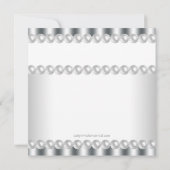 Invitation Carton d'invitation élégant pour une fête d'annive (Dos)