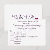 Invitation Carton d'invitation en papier 3.5X5 R.S.V.P. (Devant / Derrière)